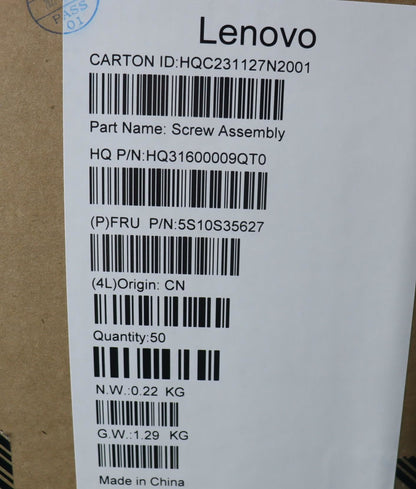 Lenovo SCREW Screw Pack H 83CV 5S10S35627