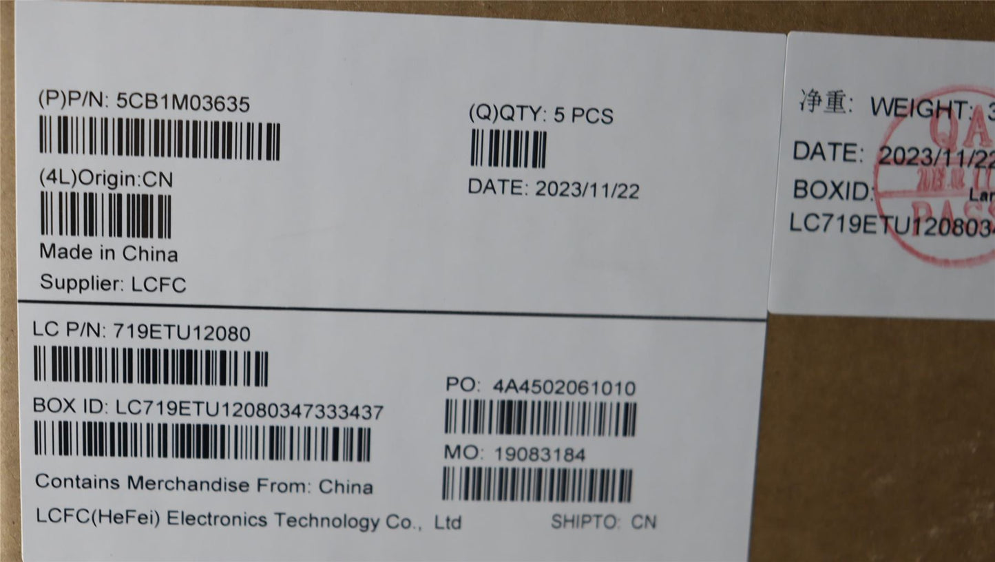 Lenovo IdeaPad 3 15IAH8 Palmrest Cover Touchpad Keyboard US Euro 5CB1M03635