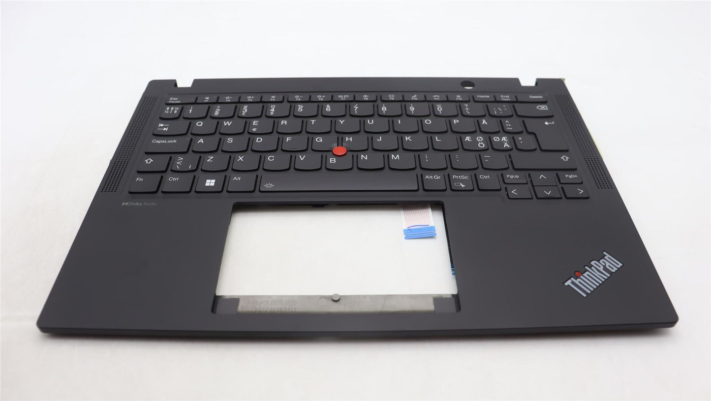 Lenovo ThinkPad X13 Gen 4 Keyboard Palmrest Top Cover Nordic Black 5M11L86010