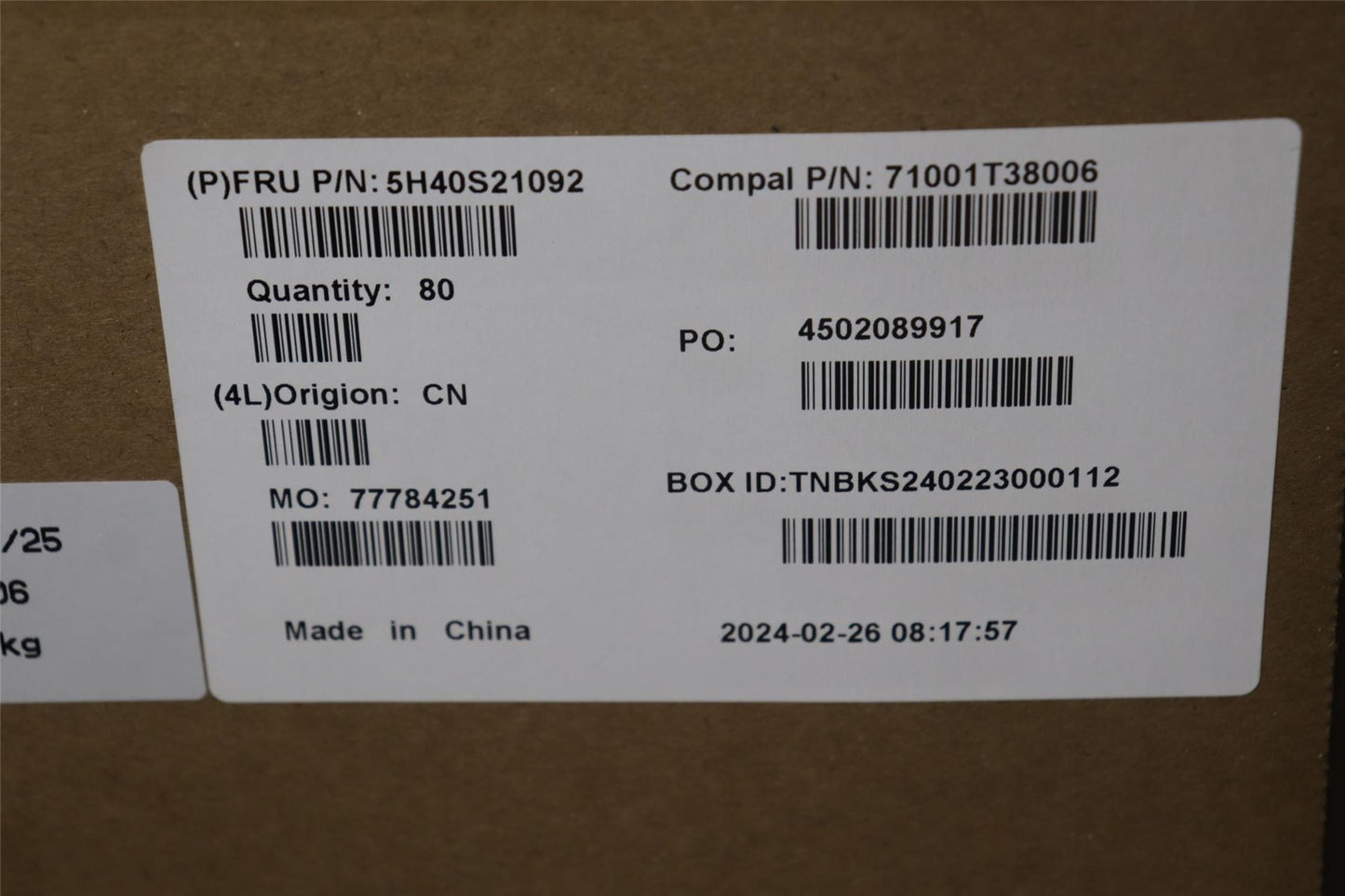 Lenovo HEATSINK Heatsink C 83DB HY 5H40S21092