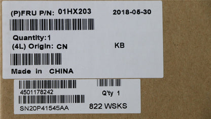 Lenovo ThinkPad T580 P52s Clavier slovène rétroéclairé 01HX203