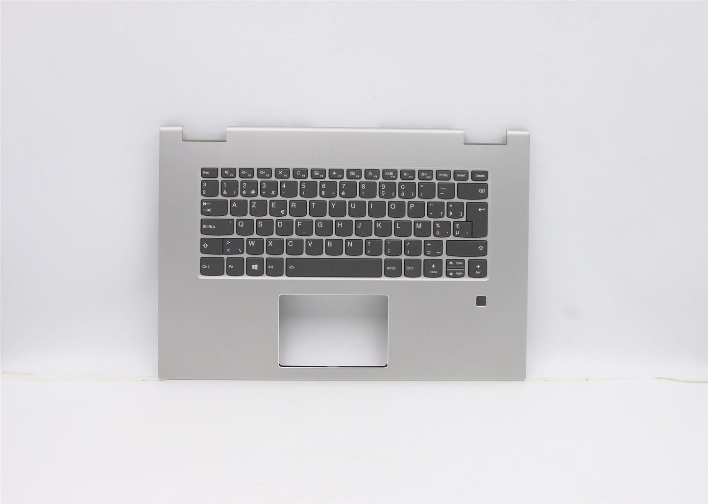 Lenovo 730 15IWL Keyboard Palmrest Top Cover Belgian Silver 5CB0T04944