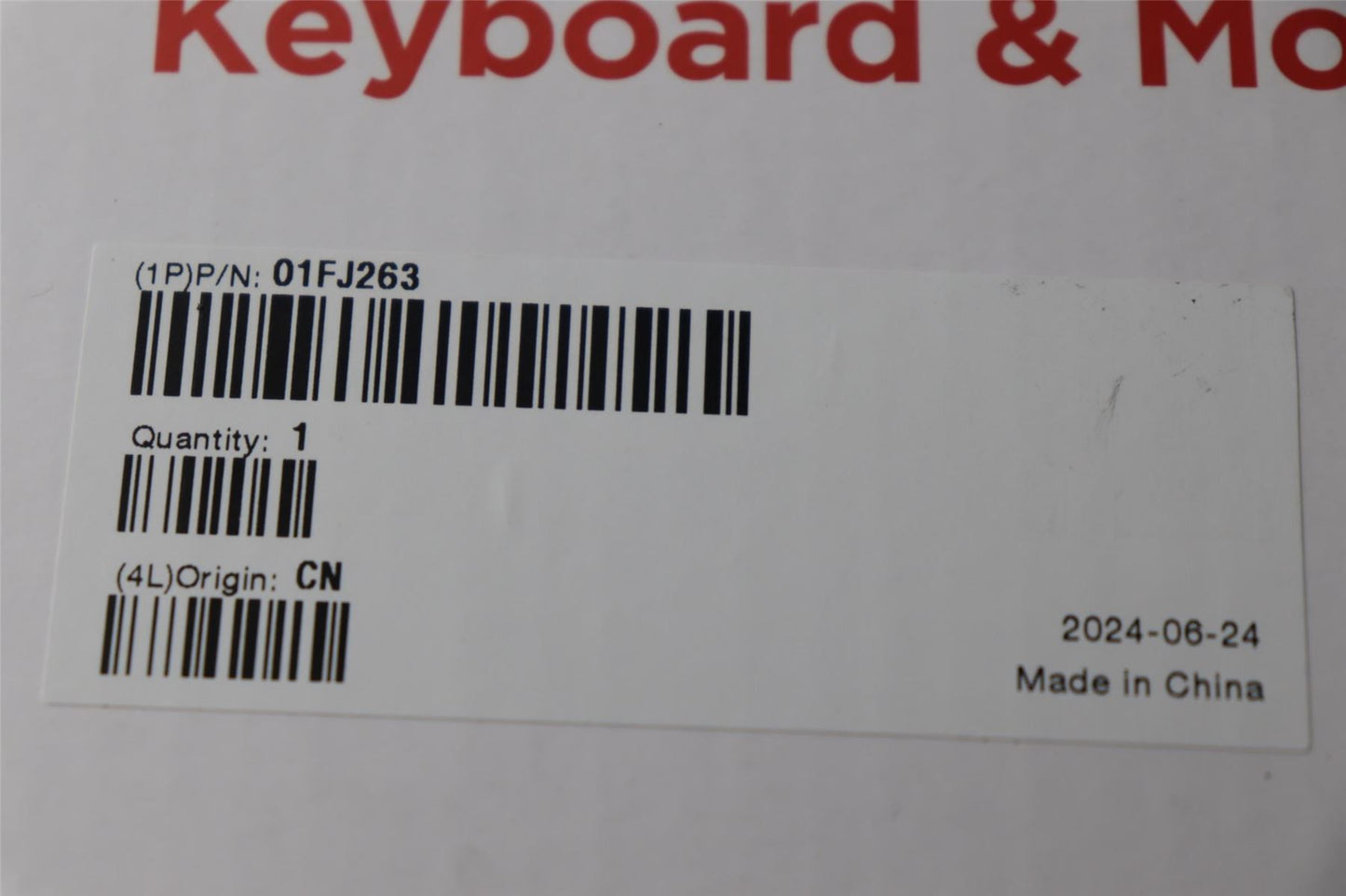 Lenovo KB MICE_BO FRU Wireless Combo 100 AR 01FJ263