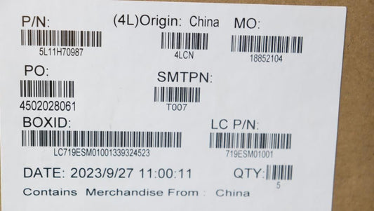 Lenovo LABEL FRU LABEL KITS ASM 5L11H70987