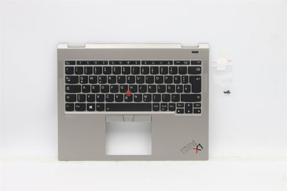 Lenovo ThinkPad X1 Keyboard Palmrest Top Cover German Titanium 5M11B59854
