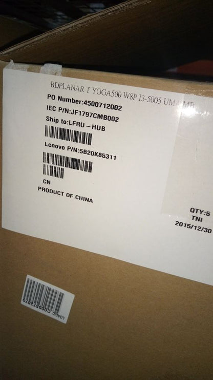 Lenovo 5B20K85311 T YOGA500 W8P I3-5005 UMA MB