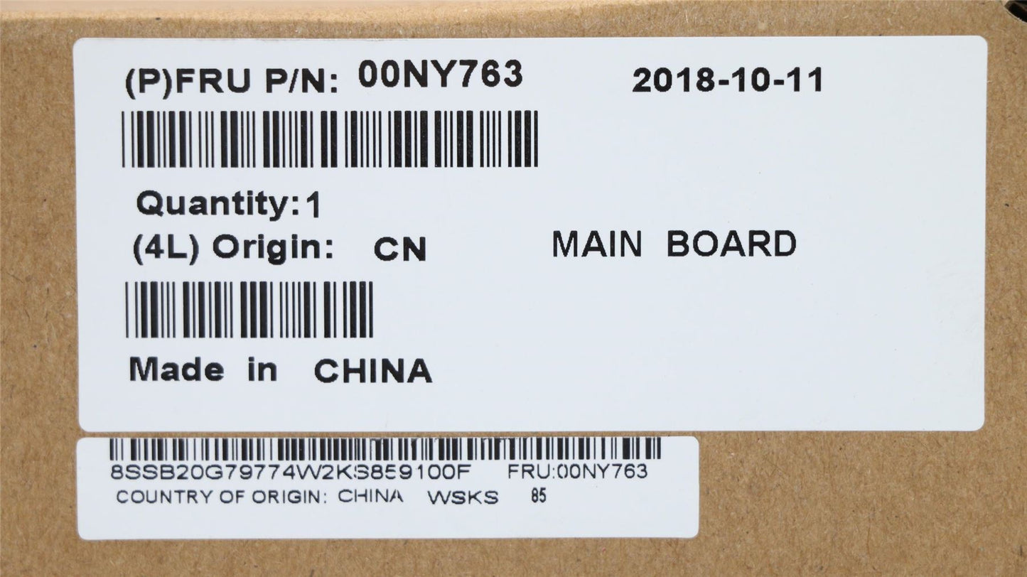 Lenovo ThinkPad X1 1st Gen Motherboard Mainboard 00NY763