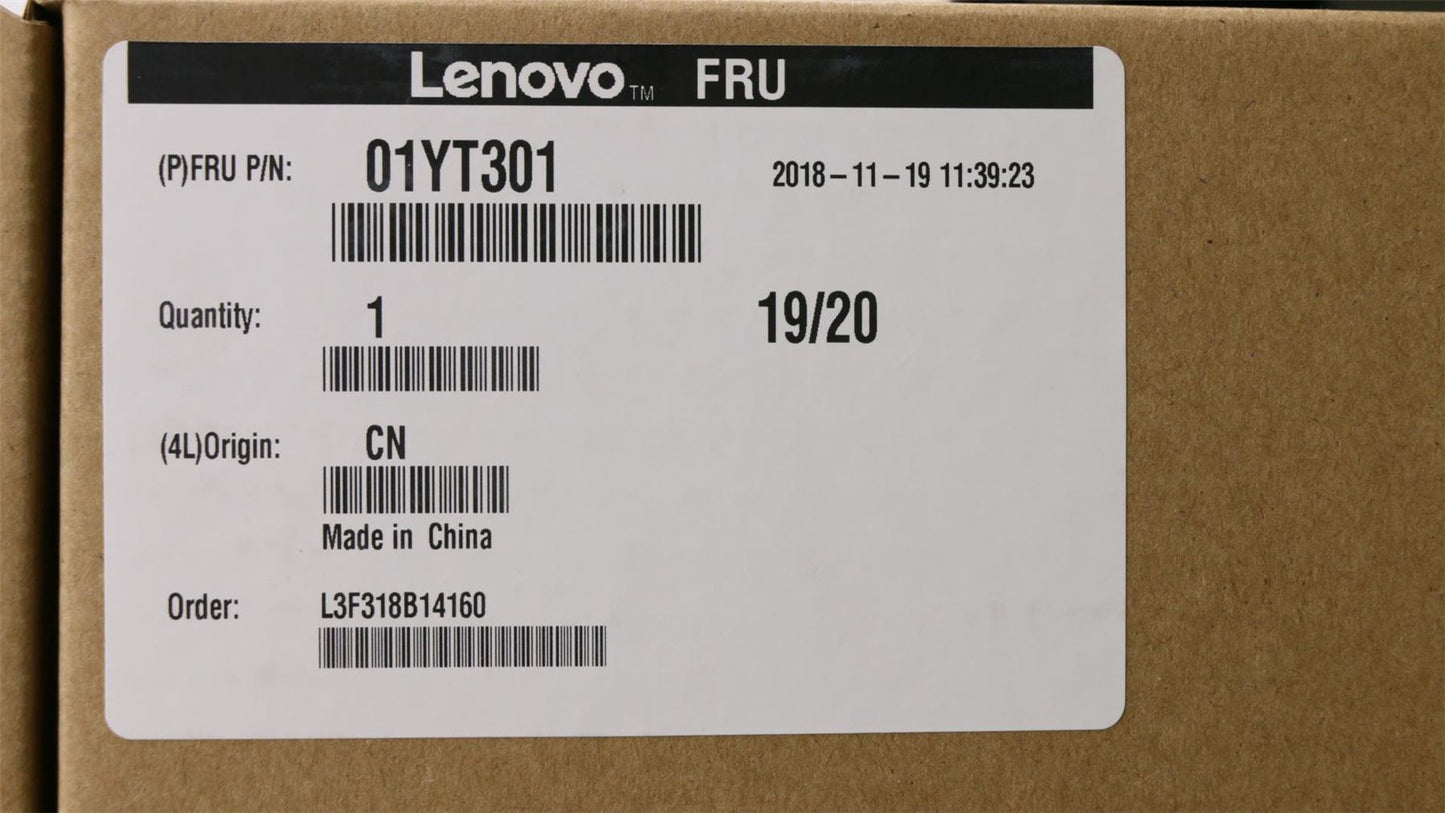 Lenovo ThinkPad T480s LCD Cover Rear Back Housing Black FHD 01YT301