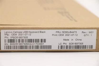 Lenovo Legion T5 26IAB7 T5 26IRB8 T5 26ARA8 USB Wired Keyboard Black 5D50U84473