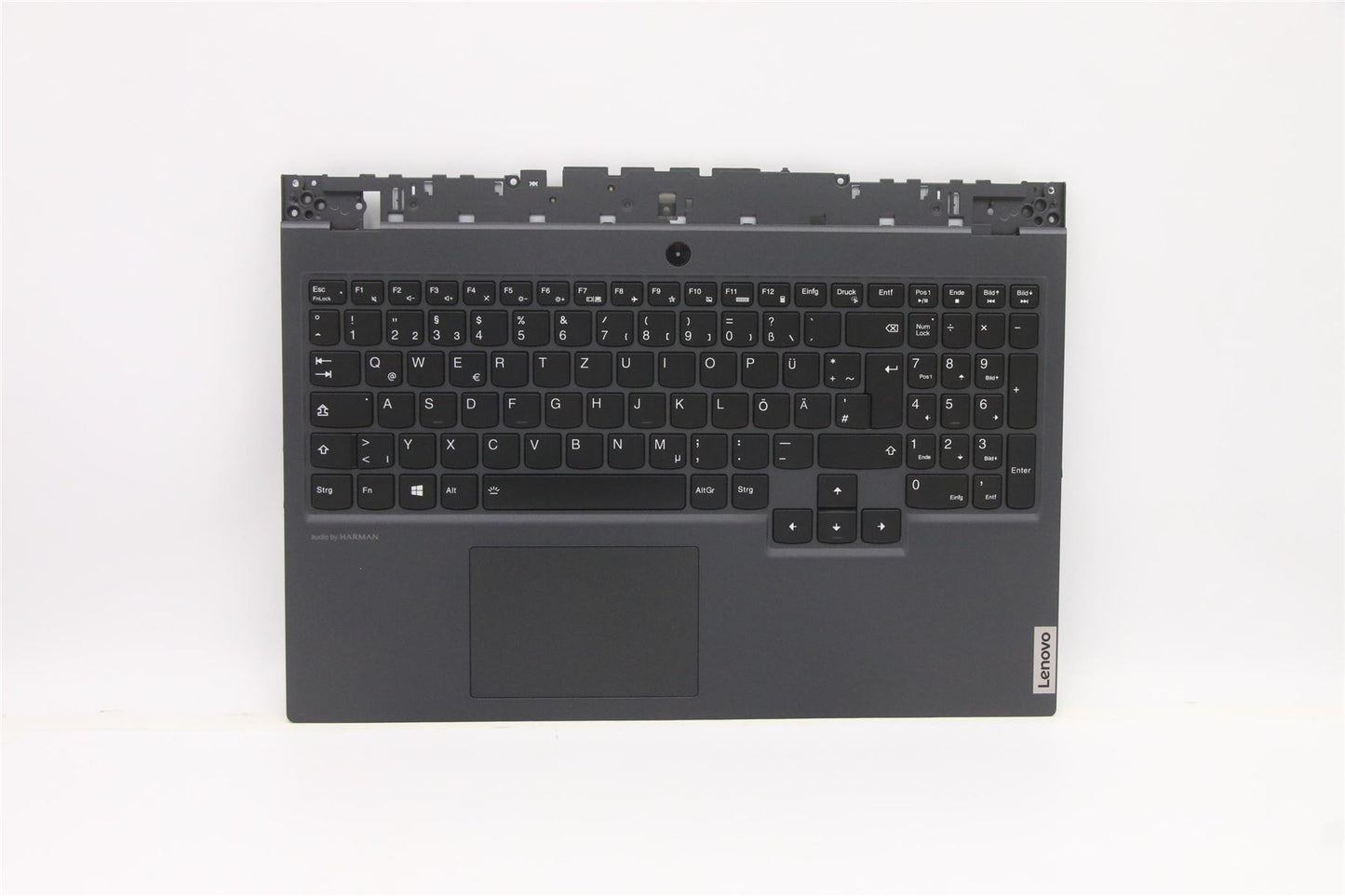 Lenovo Legion 5-15ARH05 Palmrest Touchpad Cover Keyboard German Grey 5CB0Z27707