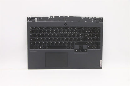 Lenovo Legion 5-15ARH05 Palmrest Touchpad Cover Keyboard German Grey 5CB0Z27707