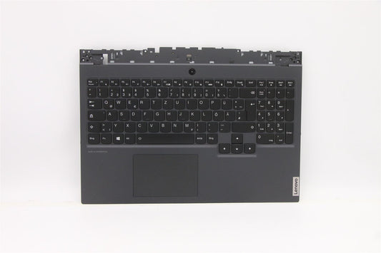 Lenovo Legion 5-15ARH05 Palmrest Touchpad Cover Keyboard German Grey 5CB0Z27707