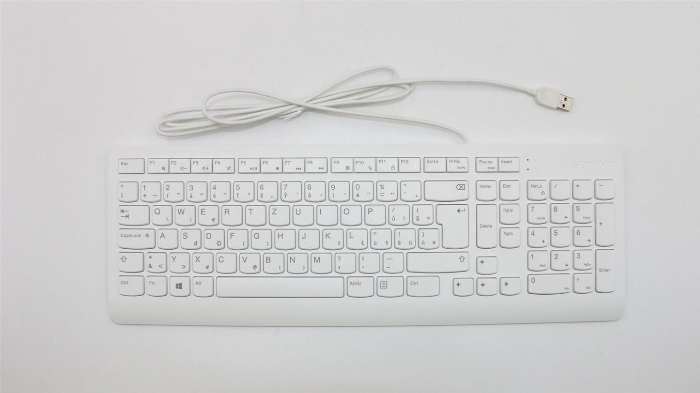 Lenovo IdeaCentre 510-22ISH USB Wired Keyboard Slovakian White 00XH668