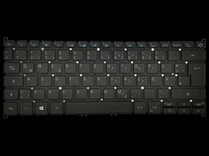 Acer Travelmate X514-51 X514-51T Keyboard German Black Backlit NK.I1313.0G8