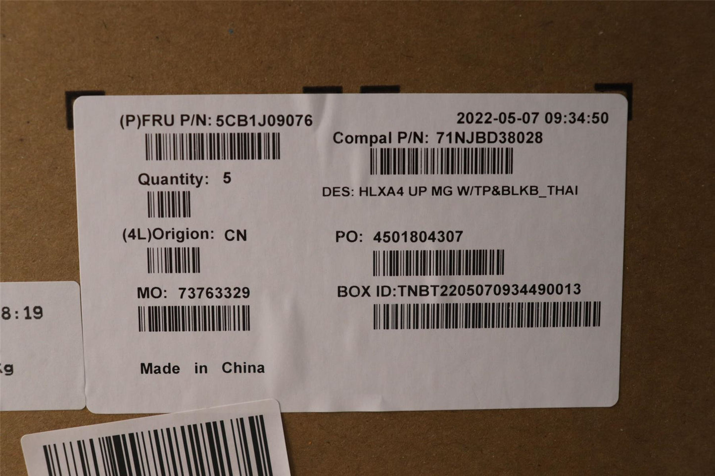 Lenovo COVER Upper Case ASM_THAI C21DH MGBL 5CB1J09076