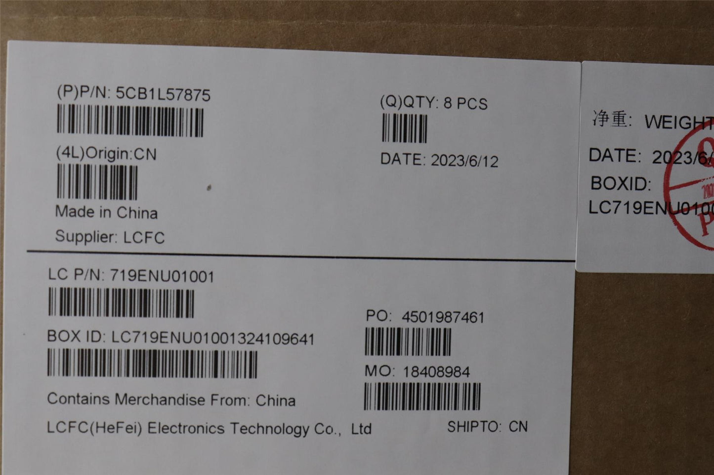 Lenovo KP6B0_B_COVER_FHD_ASSY 5CB1L57875