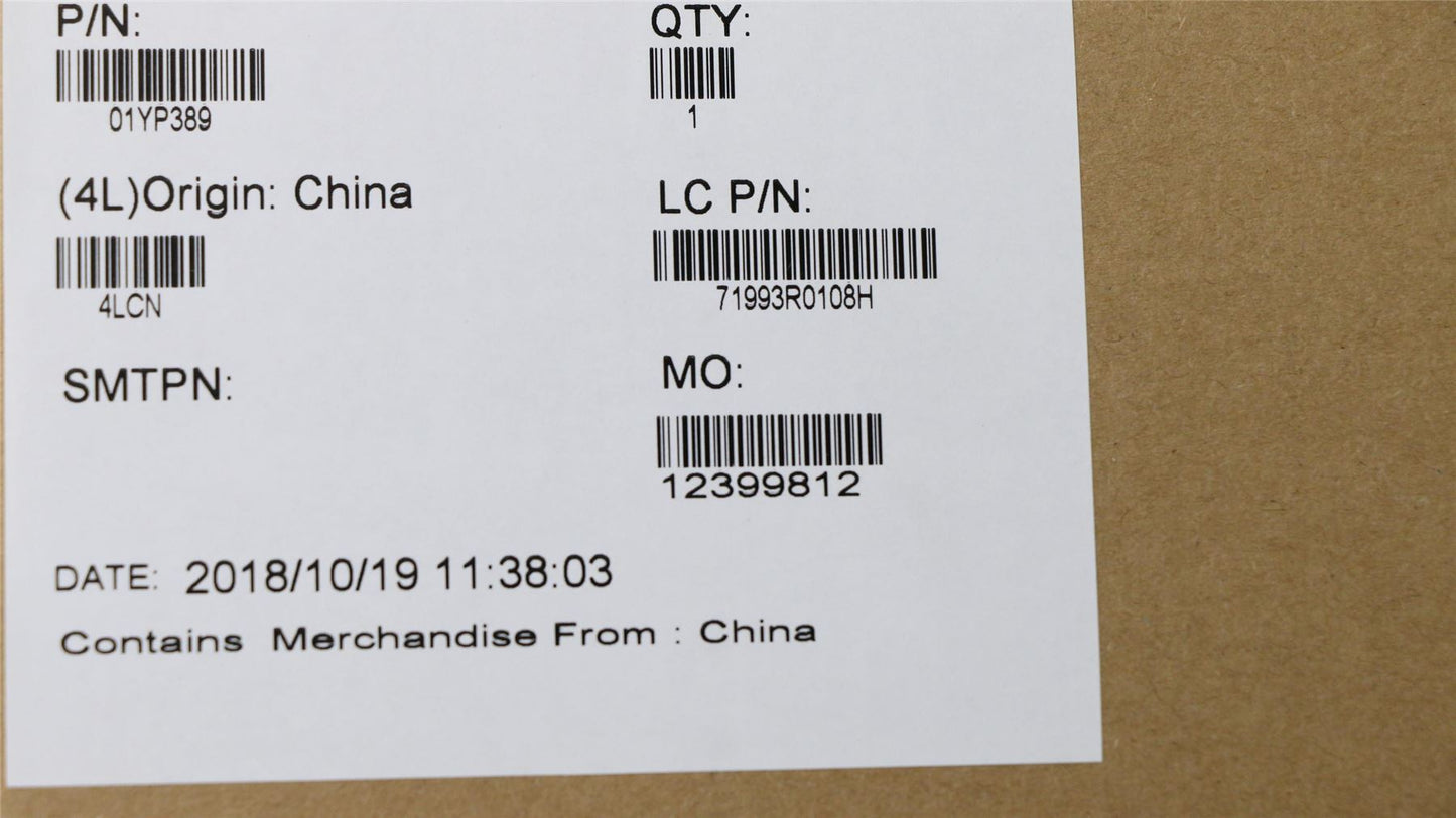 Lenovo ThinkPad T480s T490 L480 L380 L390 L490 E480 E490 T495 Keyboard 01YP389
