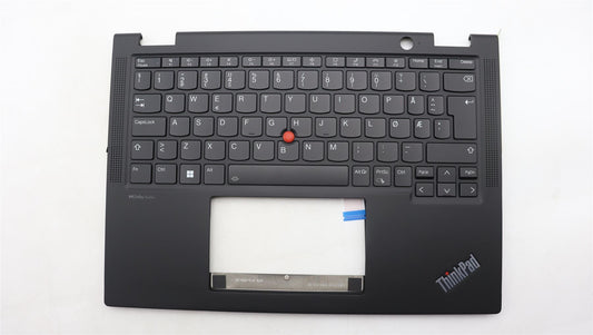 Lenovo ThinkPad X13 Gen 4 Keyboard Palmrest Top Cover Norwegian Black 5M11L64259