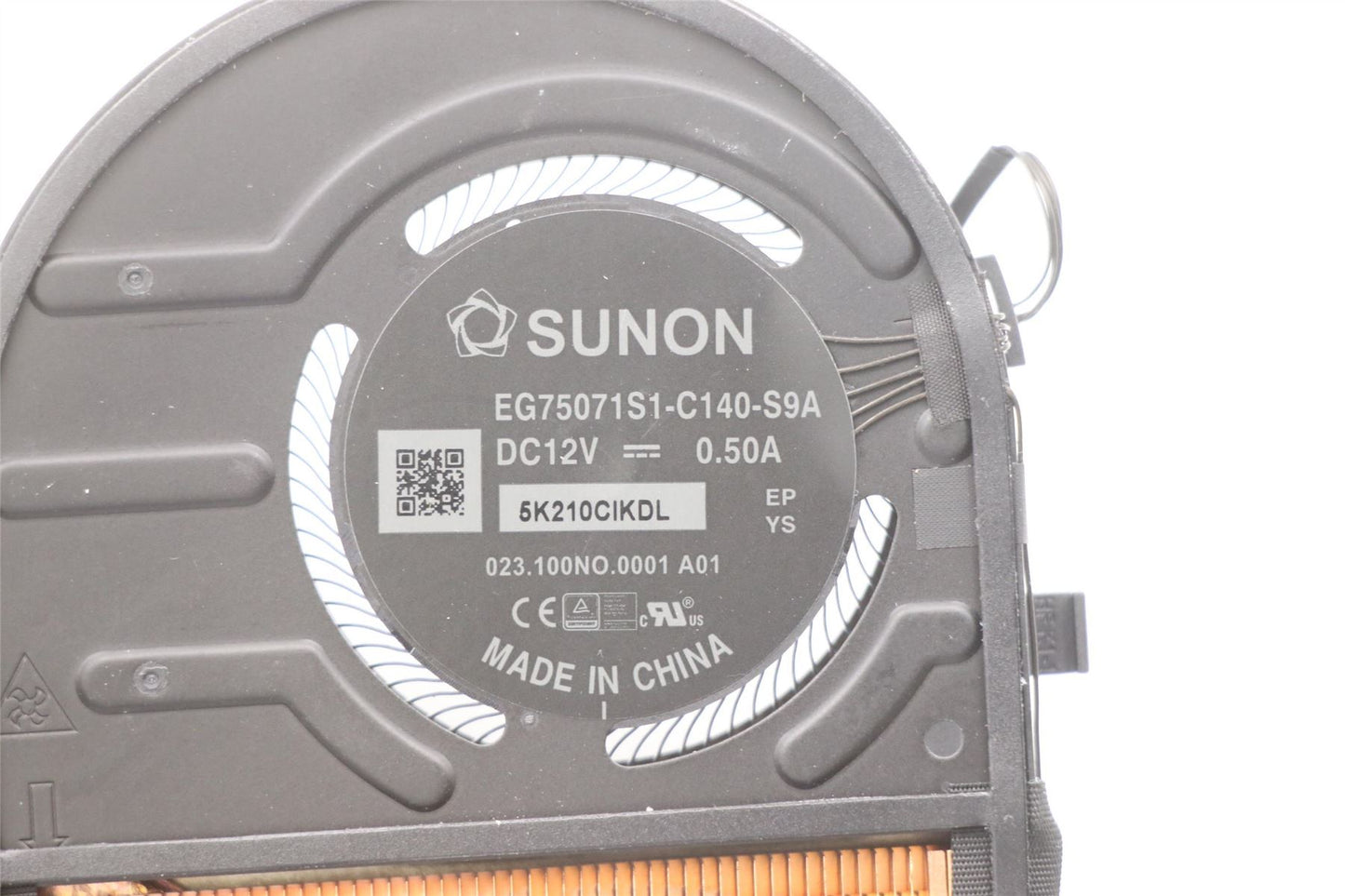 Lenovo ThinkPad P1 Gen 4 X1 4th Gen Thermal Heatsink Cooling Fan 5H41D34322