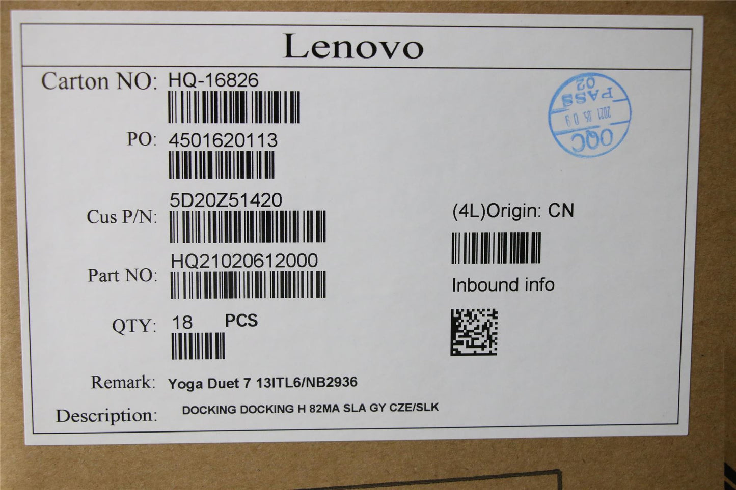 Lenovo Yoga 7-13ITL6 Dock Keyboard Palmrest Touchpad Czech Grey 5D20Z51420