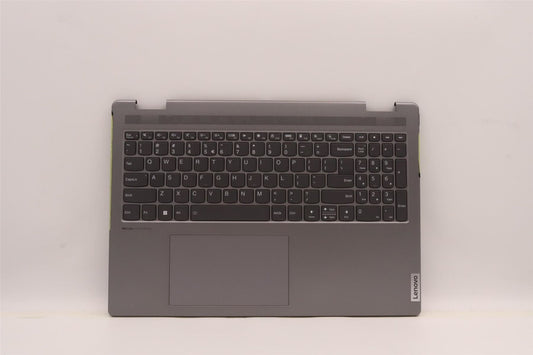 Lenovo Yoga 7 16IAP7 Keyboard Palmrest Top Cover US Europe Grey 5CB1J01881