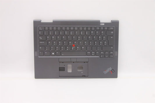 Lenovo Yoga X1 6th Keyboard Palmrest Top Cover Hungarian Grey 5M11C40966