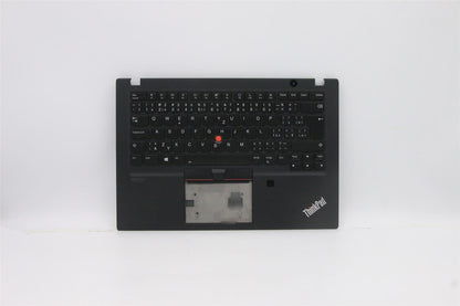 Lenovo ThinkPad T14s Keyboard Palmrest Top Cover Czech Black Backlit 5M10Z54242