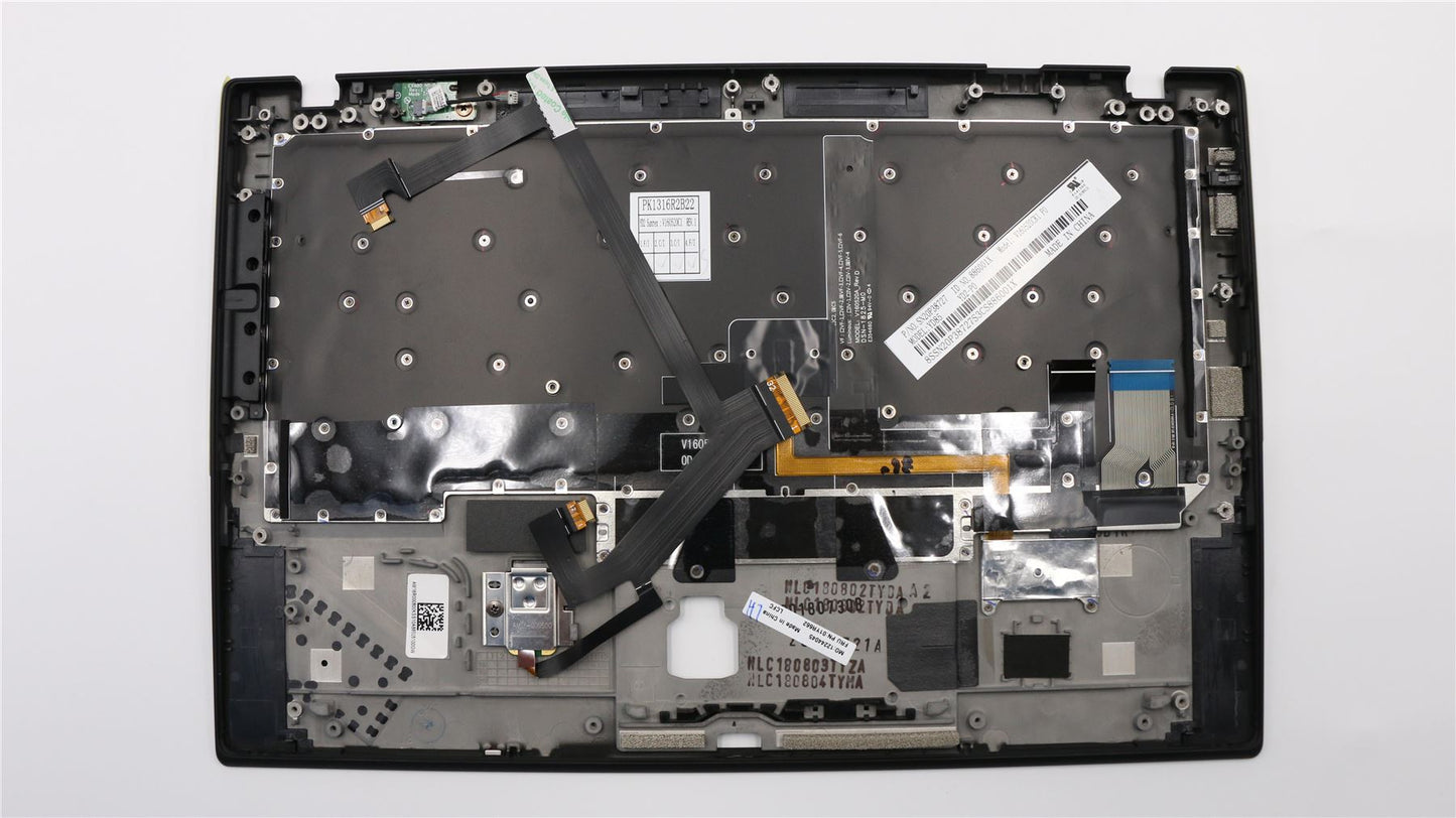 Lenovo ThinkPad X1 6th Gen Keyboard Palmrest Top Cover Portuguese Black 01YR626