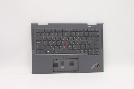 Lenovo ThinkPad X1 6th Gen Keyboard Palmrest Top Cover Hebrew Grey 5M11C41001