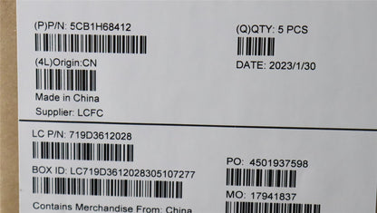 Lenovo Upper Case ASM_POR L82RD CG RGB 5CB1H68412