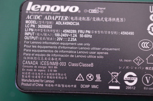 Genuine Lenovo Charger ADLX45NDC3A for Thinkpad X240s X250 X260 X270 T440 T450