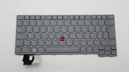 Lenovo ThinkPad T14 4 Keyboard Belgian Grey Backlit 5N21D68314