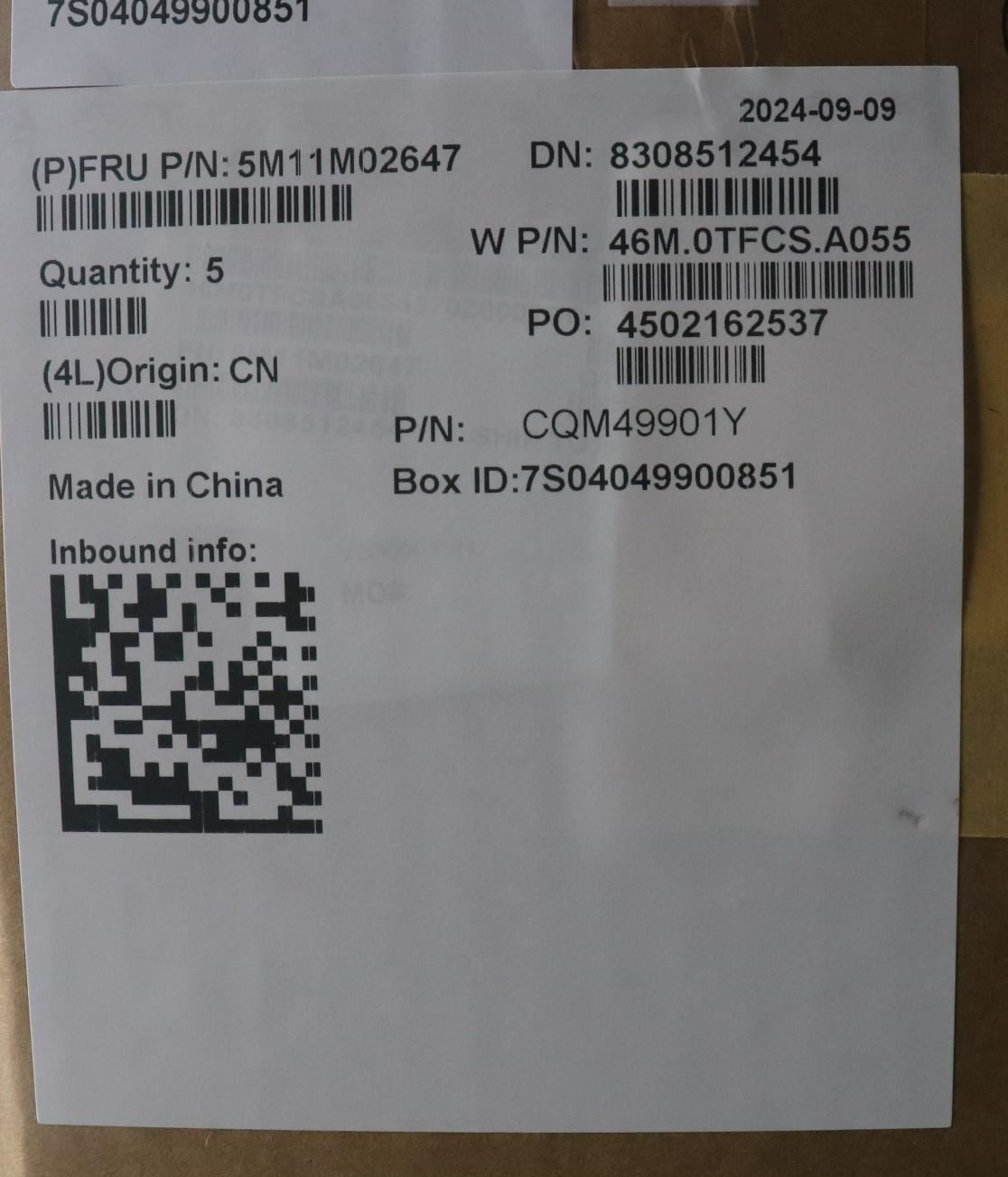 Lenovo MECH_ASM FRU KYB BEL W/C withclickpadCHY 5M11M02647