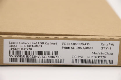 Lenovo USB Calliope KB BK ARA 5D50U84436
