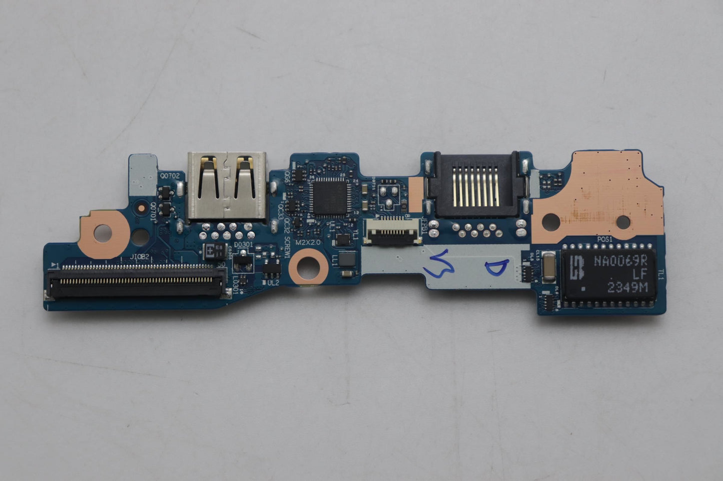 Lenovo CARDPOP FRU PCBA IO/B NSF862 W/FPR VPRO Fingerprint FPR I/O Board 5C51J62788