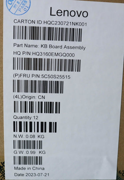 Lenovo Sensor Board H 83AN 5C50S25515