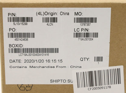 Lenovo 5L10V15299 Muldflap FRU GEO Label KIT Black