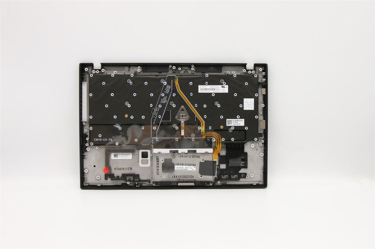Lenovo Carbon X1 7th Keyboard Palmrest Top Cover UK Black Backlit 5M10W85909