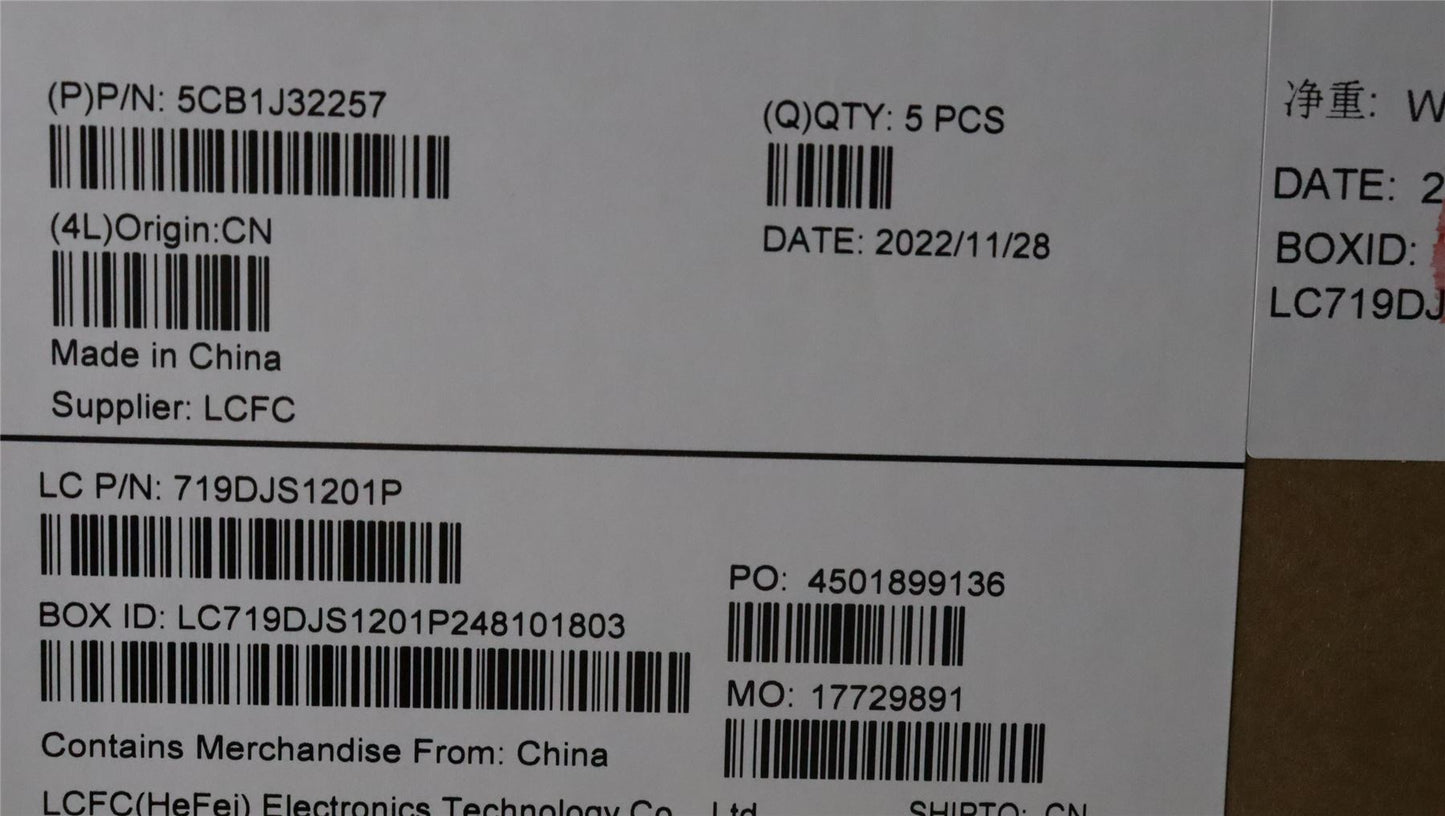Lenovo Upper Case ASM_EURO ENGL82UGSG_RGB 5CB1J32257