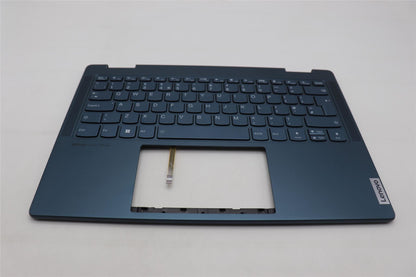 Lenovo Yoga 7 14ARP8 Keyboard Palmrest Top Cover UK Blue 5CB1L48337