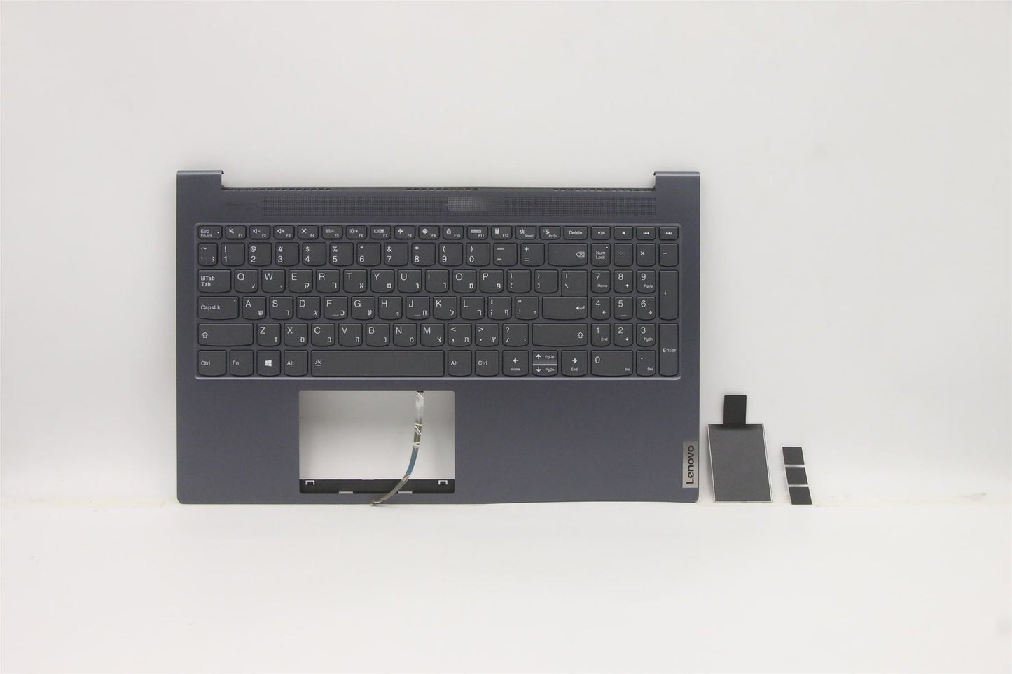 Lenovo IdeaPad 7 15IMH05 Keyboard Palmrest Top Cover Hebrew Grey 5CB0Z28186