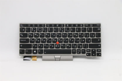 Lenovo ThinkPad L13 s Keyboard Russian Silver Backlit 01YP862