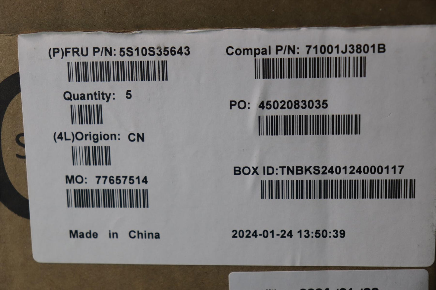 Lenovo SCREW Screw Kit C 83G1 5S10S35643