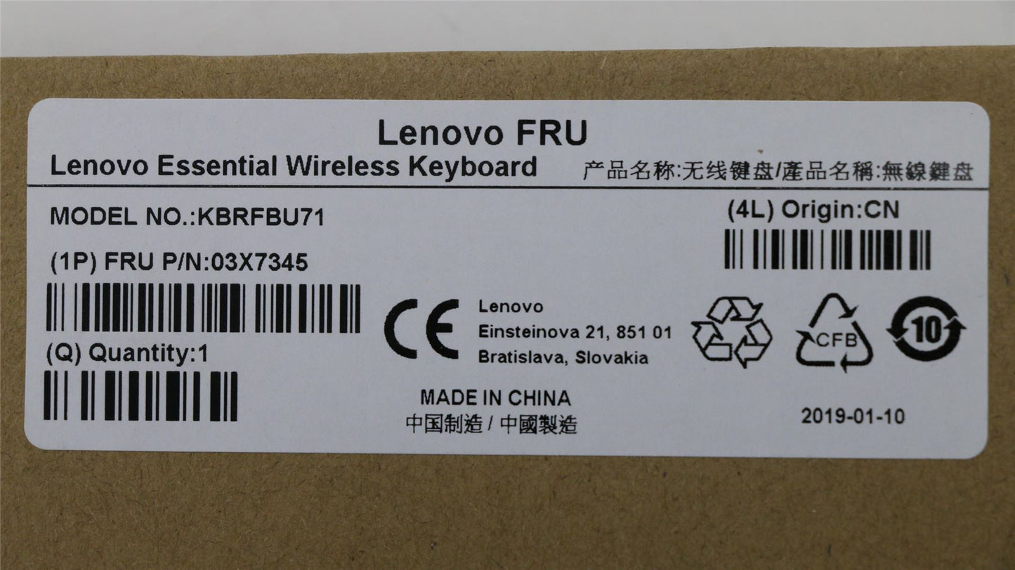 Lenovo KB MICE_BO FRU KBD Hungarian 208 03X7345
