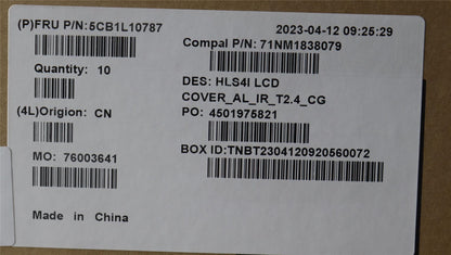 Lenovo LCD Cover W/Ant C82XD T24IR AL CG 5CB1L10787