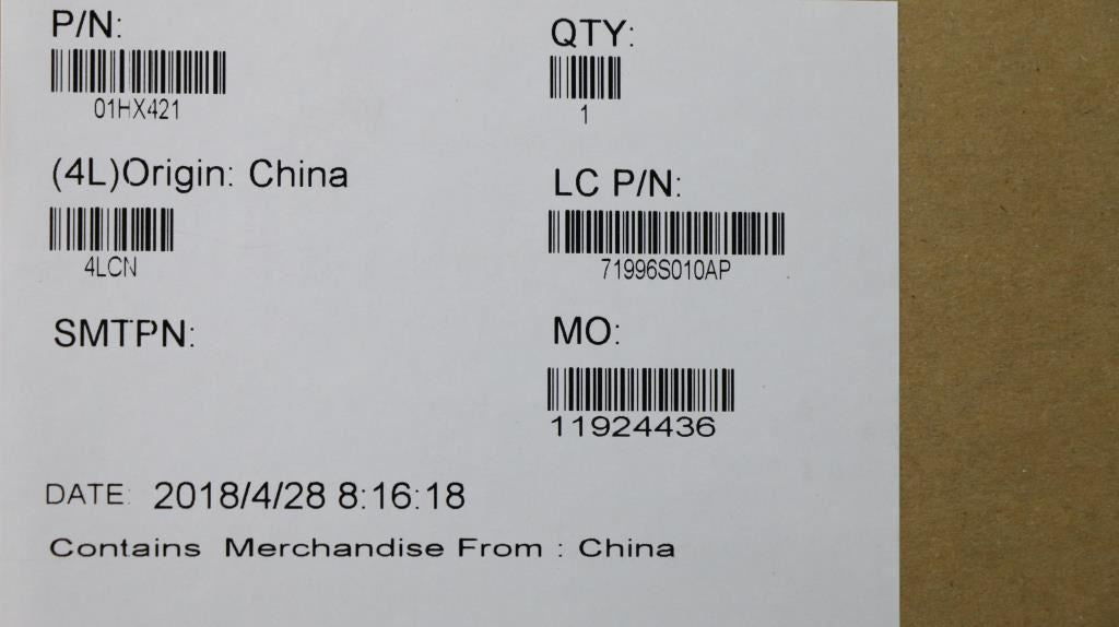 Lenovo Windu2 CHY BL-KB CFR 01HX421