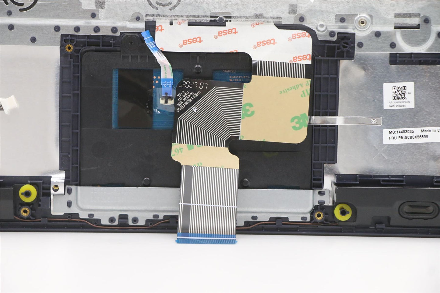 Lenovo IdeaPad 3-14ADA05 Keyboard Palmrest Top Cover Czech Blue 5CB0X56699