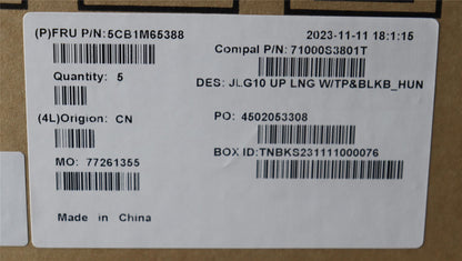 Lenovo COVER Upper Case ASM_HUN C 83DV BLWH 5CB1M65388