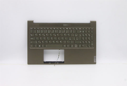 Lenovo Yoga 7-15IMH05 Keyboard Palmrest Top Cover Czech Black 5CB0Z31019