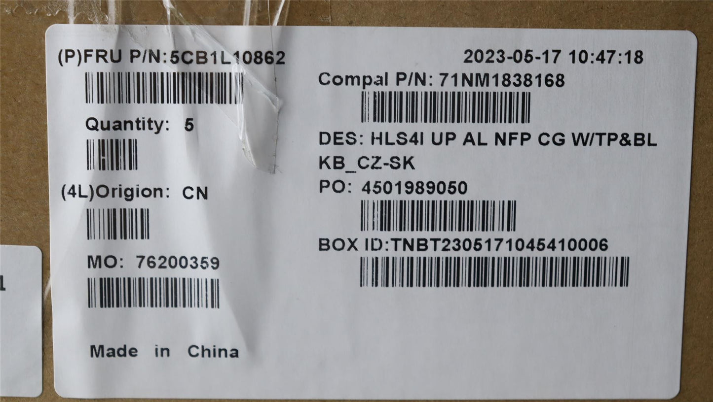 Lenovo IdeaPad 5 14IRL8 5 14ABR8 Palmrest Cover Touchpad Keyboard 5CB1L10862